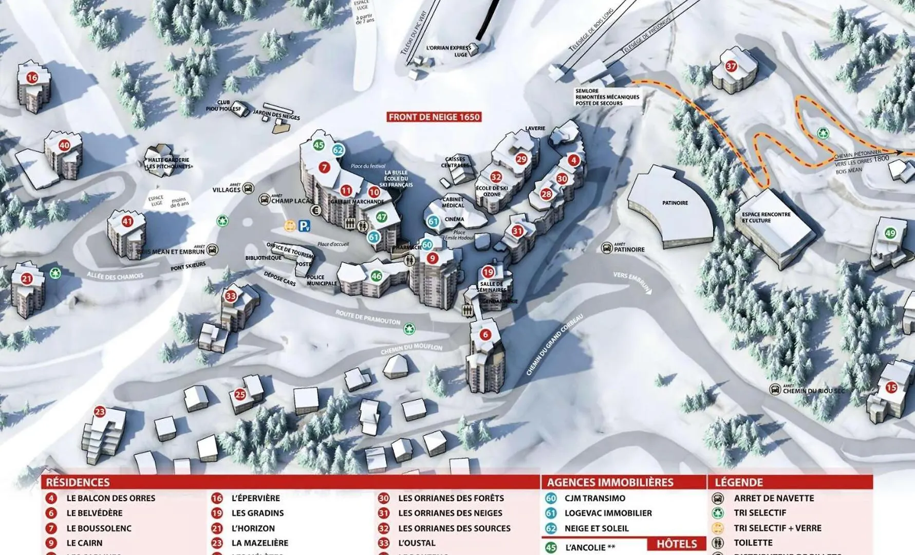 Apartment Residence Le Cairn - Coeur Station Les Orres - Residence Le Cairn - Triplex 12 Personnes Mae-6391